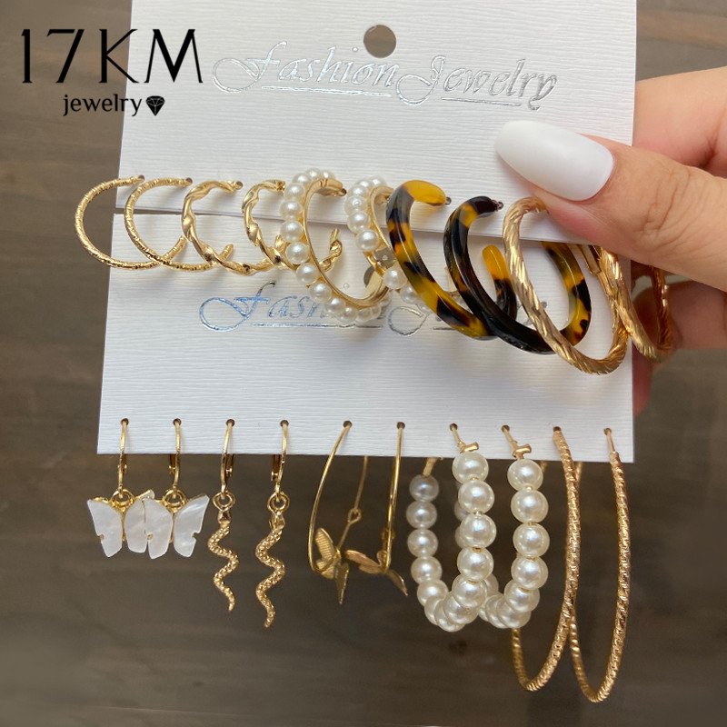 17KM Bohemian Gold Snake Butterfly Drop Earrings Set For Women Pearl Acrylic Dangle Earrings 2021 Trend Set of Earrings Jewelry 3 17KM Bohemian Gold Snake Butterfly Drop Earrings Set For Women Pearl Acrylic Dangle Earrings 2021 Trend Set of Earrings Jewelry 3