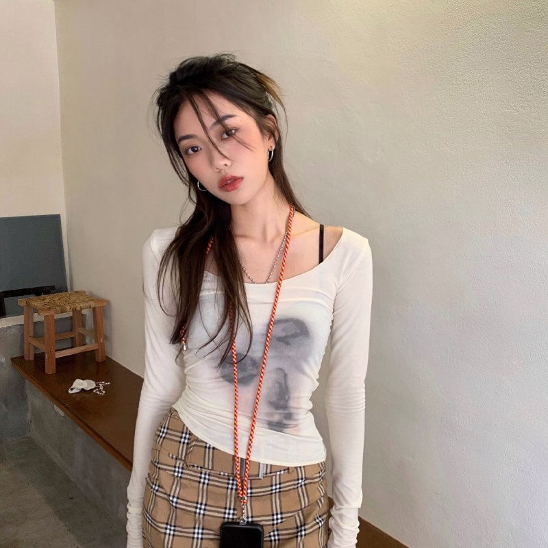 Tonngirls Sexy See Through Mesh Tops Thin Slim Semitransparent Top Tie Dye Grunge Aesthetic T-shirts Women Chic Clubwear Graphic 4 Tonngirls Sexy See Through Mesh Tops Thin Slim Semitransparent Top Tie Dye Grunge Aesthetic T-shirts Women Chic Clubwear Graphic 4