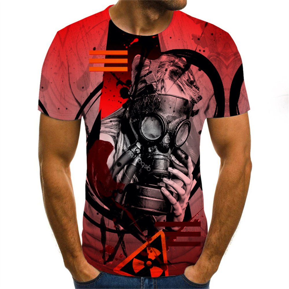 Funny clown T-shirt men's clown face tops 3D printed fashion short-sleeved cool clown shirt round neck fashion men's T-shirt 5 Funny clown T-shirt men's clown face tops 3D printed fashion short-sleeved cool clown shirt round neck fashion men's T-shirt 5
